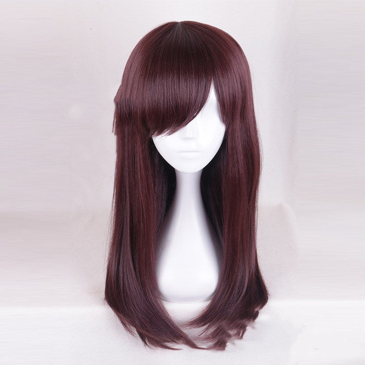 stunning D.Va Songhana Chestnut Cosplay Wig