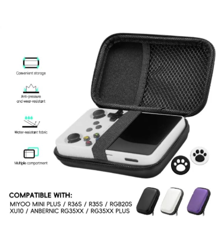 Data Frog-Protective Bag for R36S, Retro Video Game Bags, Olig Cover Case for RG35XX, R35S