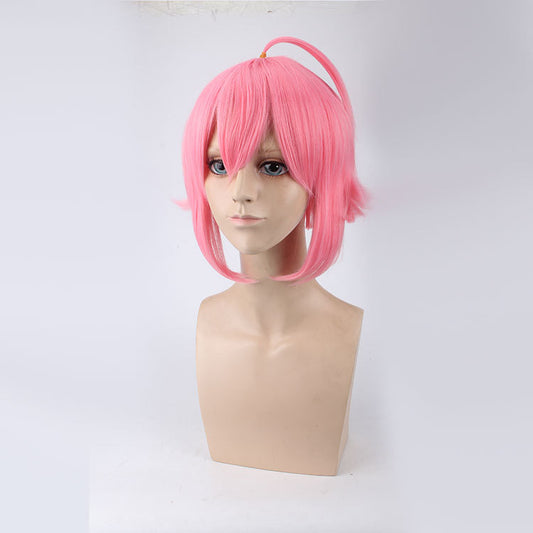 Pink Upturned Cosplay Wig for Costumes and Events