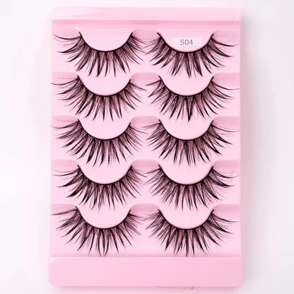 Natural 3D Dramatic Fairy Clusters Manga Lashes Fake Eyelashes (Multiple Selections)