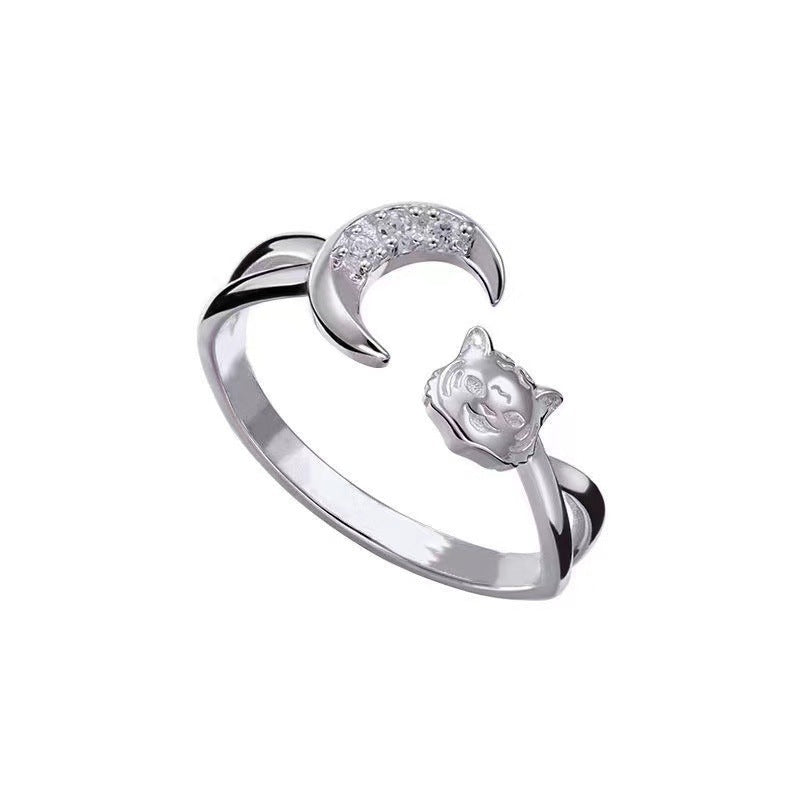 Beautiful Anime Alloy Ring Decoration (stainless steel color)