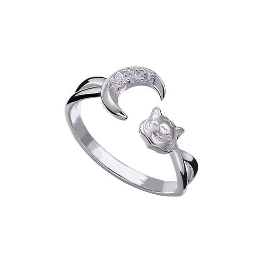Beautiful Anime Alloy Ring Decoration (stainless steel color)