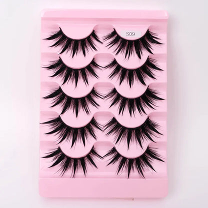 Natural 3D Dramatic Fairy Clusters Manga Lashes Fake Eyelashes (Multiple Selections)