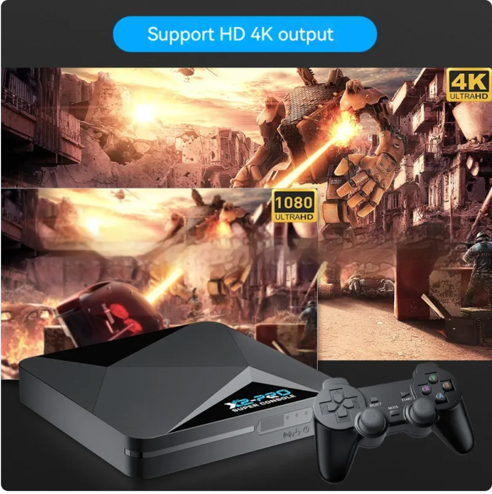 KINHANK X2 PRO 64G-128GB COMPACT PLUG AND PLAY TV CONSOLE! (70,000 GAMES) PRE DOWNLOADED (THE TOP 3!) on the market!
