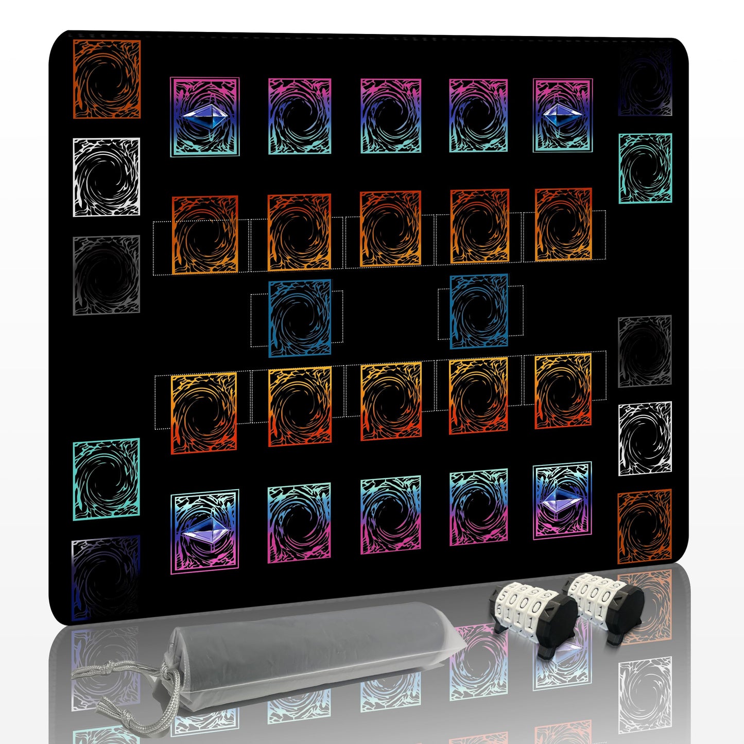 Fantastic Quality Dual Player Proffesional Playmat  - Free Counters & Storage Bag Included!