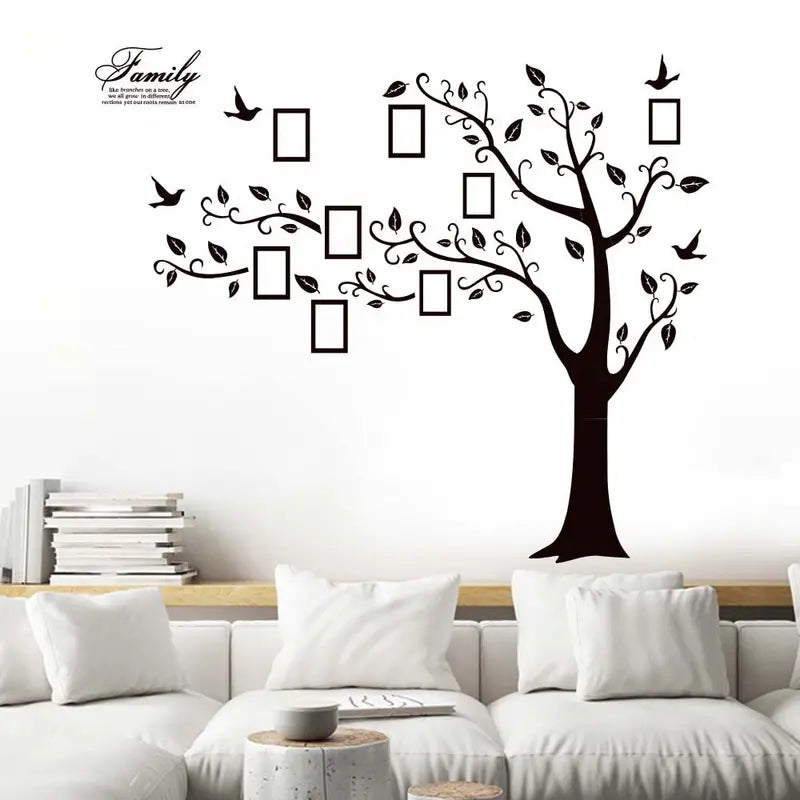 Black Removable Memory Tree Photo Wallpaper