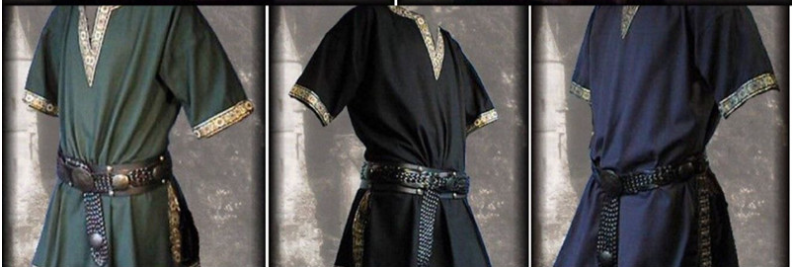 T-Shirt, Medieval Clothing, Short Sleeve (COSPLAY) (HUGE SELECTION OF COLORS AND SIZES!)
