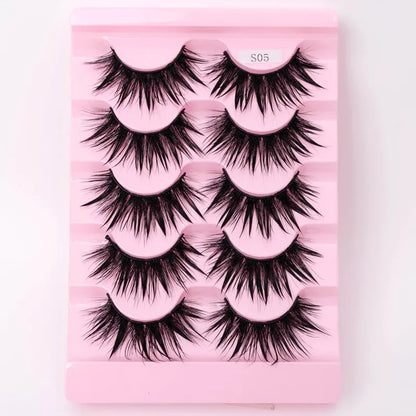 Natural 3D Dramatic Fairy Clusters Manga Lashes Fake Eyelashes (Multiple Selections)