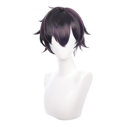 Men & womans Short Dark Purple Cosplay Wig