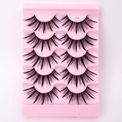 Natural 3D Dramatic Fairy Clusters Manga Lashes Fake Eyelashes (Multiple Selections)