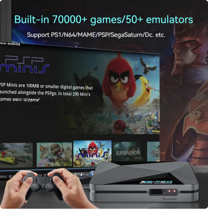 KINHANK X2 PRO 64G-128GB COMPACT PLUG AND PLAY TV CONSOLE! (70,000 GAMES) PRE DOWNLOADED (THE TOP 3!) on the market!