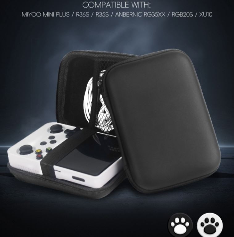Data Frog-Protective Bag for R36S, Retro Video Game Bags, Olig Cover Case for RG35XX, R35S