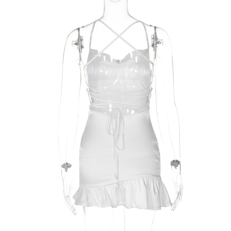 Sexy! Off-Shoulder Sleeveless Tube Top Dress