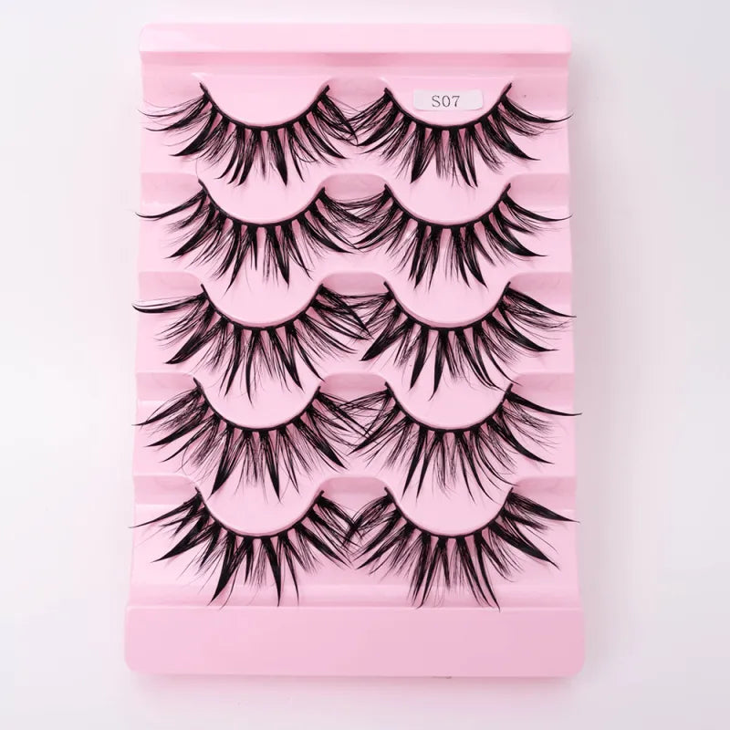 Natural 3D Dramatic Fairy Clusters Manga Lashes Fake Eyelashes (Multiple Selections)