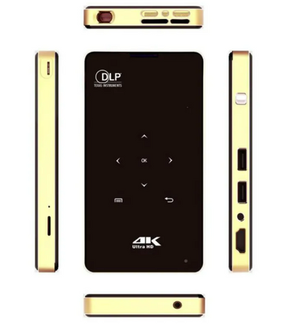 Smart Android Micro Projector, Wireless Connectivity, Built-In Speaker, Touch Control & Remote Access