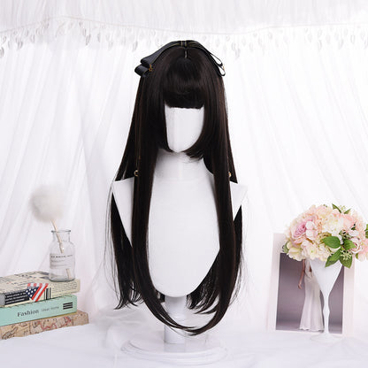 Princess Cosplay Wig with Long Straight Bangs