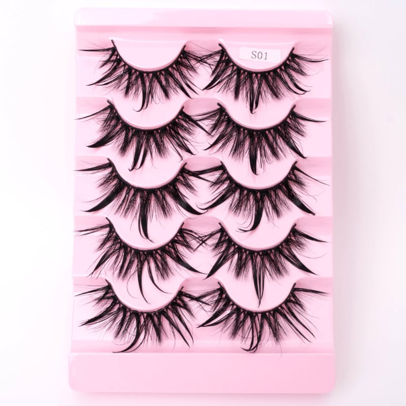 Natural 3D Dramatic Fairy Clusters Manga Lashes Fake Eyelashes (Multiple Selections)
