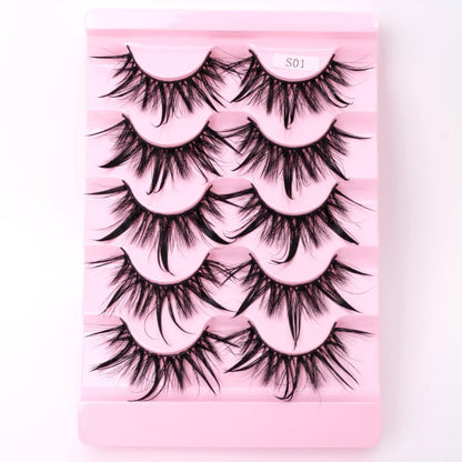 Natural 3D Dramatic Fairy Clusters Manga Lashes Fake Eyelashes (Multiple Selections)