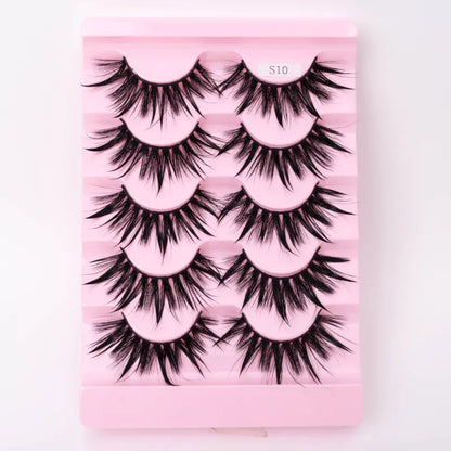 Natural 3D Dramatic Fairy Clusters Manga Lashes Fake Eyelashes (Multiple Selections)
