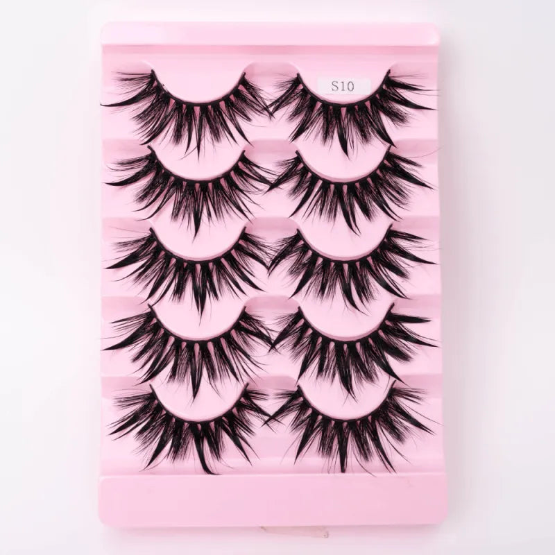 Natural 3D Dramatic Fairy Clusters Manga Lashes Fake Eyelashes (Multiple Selections)
