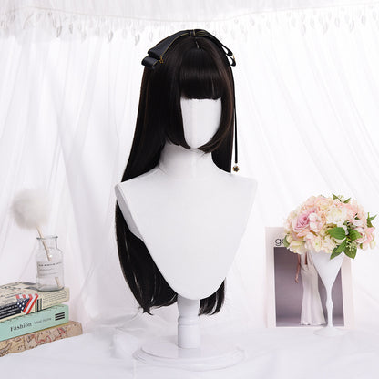 Princess Cosplay Wig with Long Straight Bangs
