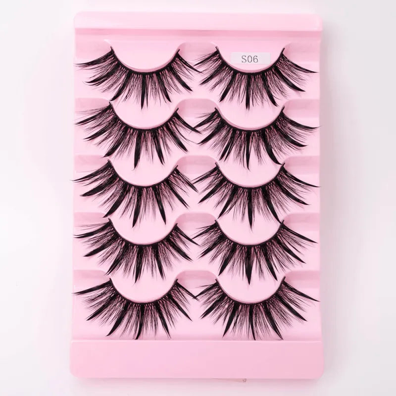 Natural 3D Dramatic Fairy Clusters Manga Lashes Fake Eyelashes (Multiple Selections)