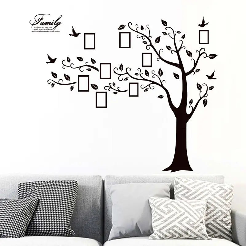 Black Removable Memory Tree Photo Wallpaper