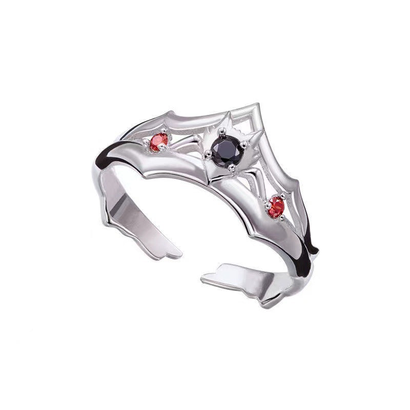 Beautiful Anime Alloy Ring Decoration (stainless steel color)