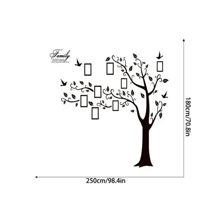 Black Removable Memory Tree Photo Wallpaper