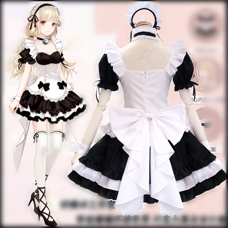 Gaming Costume Cosplay Miracle Nikki Maid Outfit