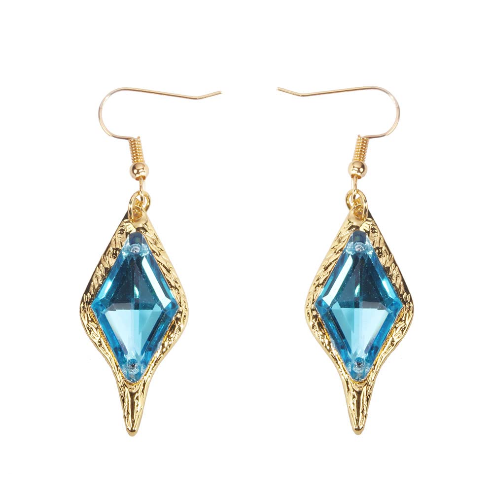 Genshin Impact Kaeya Cosplay Earrings - Anime Game Hook Earrings - Cosplay Jewelry for Woman & men (Kaeya hook earrings)