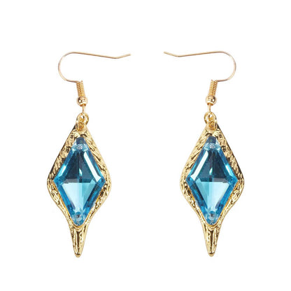 Genshin Impact Kaeya Cosplay Earrings - Anime Game Hook Earrings - Cosplay Jewelry for Woman & men (Kaeya hook earrings)