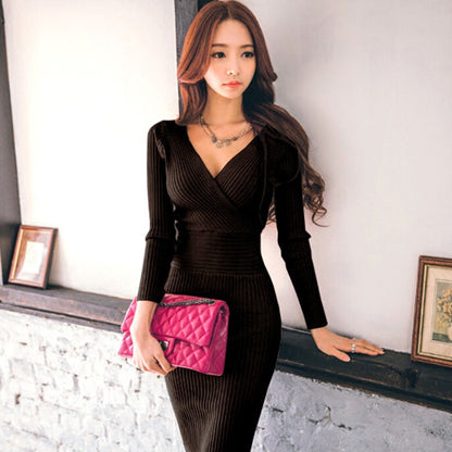 Knitted Sweater Dress, Women's Knit Dress