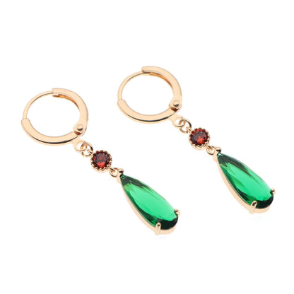 Howls Earrings 18K Gold Earrings Huggie Hoop Earrings Jewelry Green Drop Dangle Earrings Cosplay Anime Gift for Women & Men