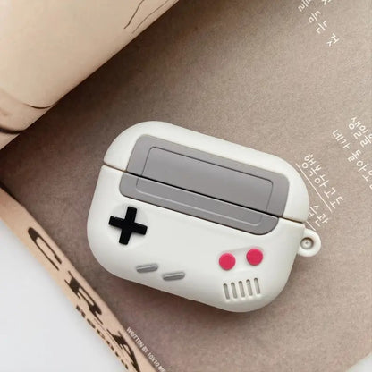 Game Console Earphone Case with Keychain for AirPods