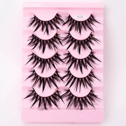 Natural 3D Dramatic Fairy Clusters Manga Lashes Fake Eyelashes (Multiple Selections)