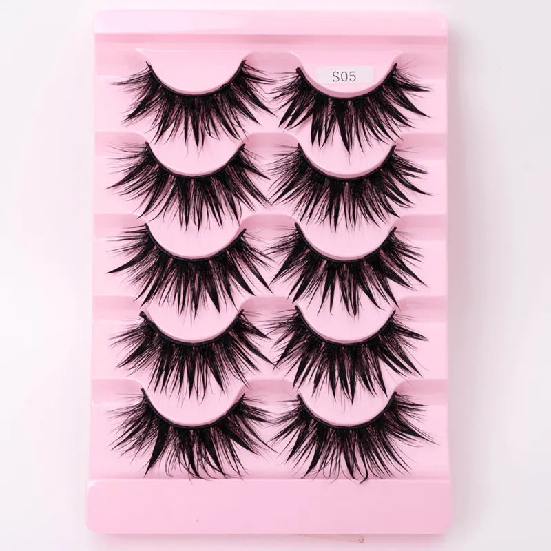 Natural 3D Dramatic Fairy Clusters Manga Lashes Fake Eyelashes (Multiple Selections)