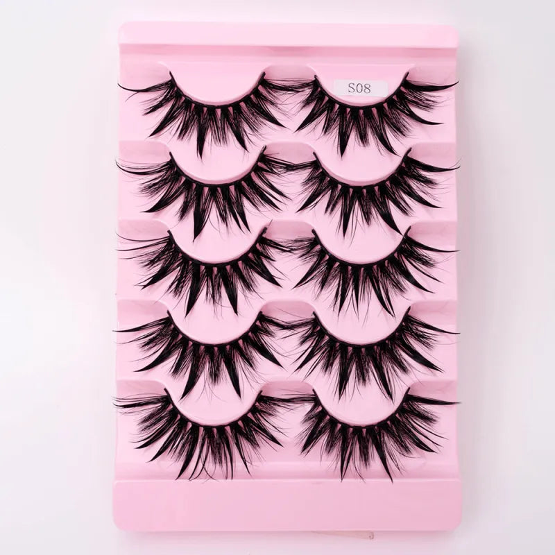 Natural 3D Dramatic Fairy Clusters Manga Lashes Fake Eyelashes (Multiple Selections)