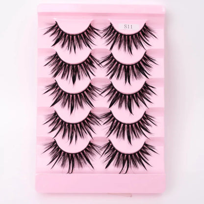 Natural 3D Dramatic Fairy Clusters Manga Lashes Fake Eyelashes (Multiple Selections)