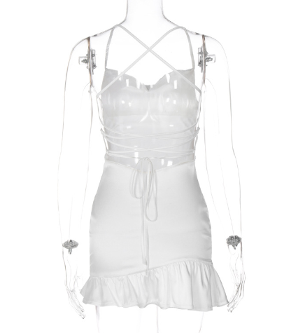 Sexy! Off-Shoulder Sleeveless Tube Top Dress