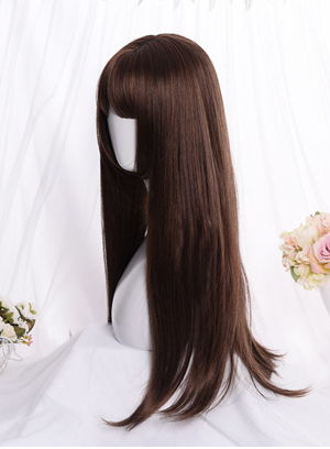 Princess Cosplay Wig with Long Straight Bangs